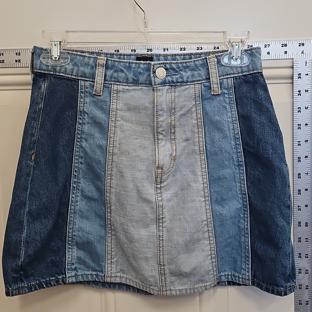 GAP, Denim, Blue, Skirt, Mini, Beach, Casual, Summer, Classic, Party, Jean